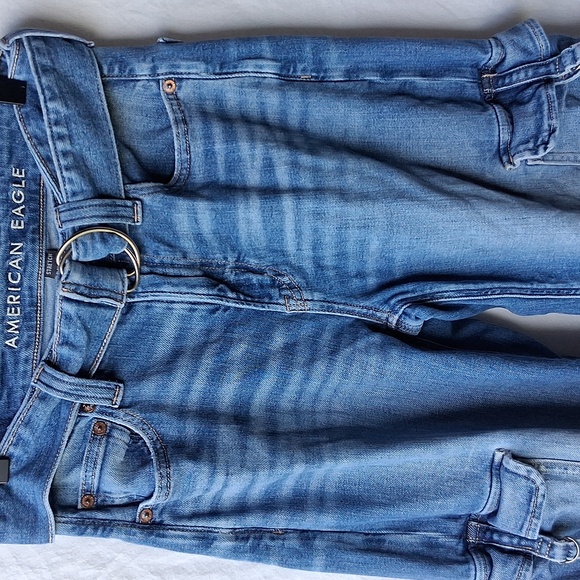 American Eagle Outfitters Cargo Denim Size 0 - Picture 2 of 16